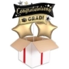 Congratulations Gold Balloon (3 Balloons Gift Boxed)