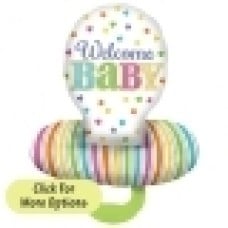Personalised Boutique Baby Feet Double Balloons (3 Balloons Gift Boxed)