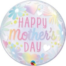 Bubbles Mother's Day Floral Pastel (3 Balloons Gift Boxed)