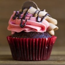 Chocolate Raspberry Cupcake 6 pcs