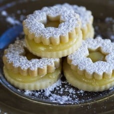 Linzer Cookie Platter- Lemon