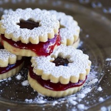 Linzer Cookie Platter - Raspberry