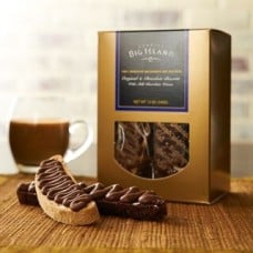 Macadamia Nut Biscotti with Milk Chocolate Waves