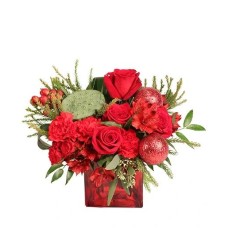 SCARLET CELEBRATION VASE ARRANGEMENT (Standard)