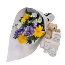 Flowers and Baby Scullys Bright (Small)