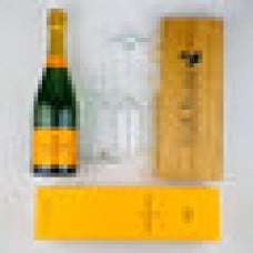 Veuve Clicquot Champagne and Flutes Gift Box