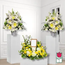 Beretania's Funeral Package 1051 [Yellow Lily - Seasonal]