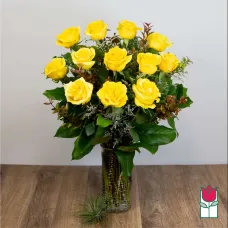 Beretania's Extra Long Stem Yellow Rose Masterpiece (30% Larger flower)