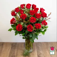Beretania's 1.5 Doz. Extra Long Stem Red Rose Bouquet (Standard)
