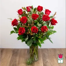 Beretania's Extra Long Stem Red Rose Masterpiece (30% Larger Flowers)