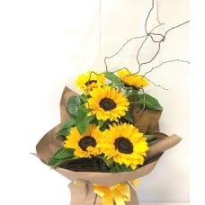 Sunflower Bouquet in Brown Paper (Small)