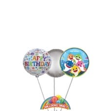 Baby Shark Birthday Balloon Bouquet