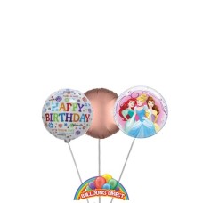 Disney Princess Birthday Balloon Bouquet