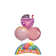 Baby Shower Girl Standard Balloon Bouquet