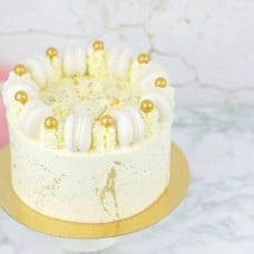White & Gold Cake (12-15 people)