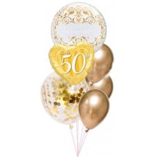50th Sparkling Anniversary Balloon Bouquet