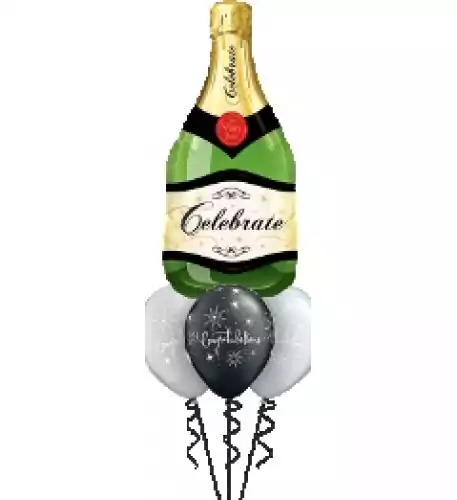 Champagne Congratulations Balloon Bouquet Champagne Congratulations Balloon Bouquet