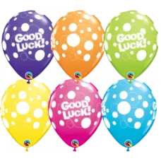 5 x Good Luck Latex Balloons