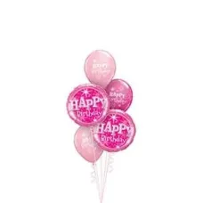 Pink Sparkle Happy Birthday Balloon Gift