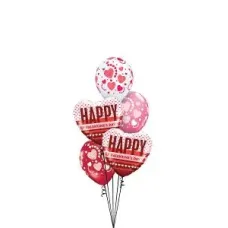 Happy Valentines Day Hearts with Hearts Balloon Gift