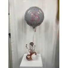 Rose Gold 18 Decorated Table Stand