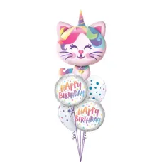 Happy Birthday Caticorn Balloon Bouquet