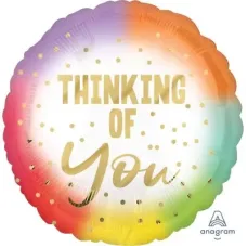 Thinking of You Ombre Foil Balloon