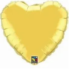 Heart Metallic Gold