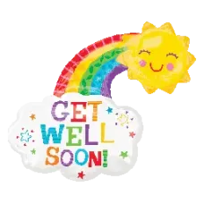 Get Well Soon Rainbow Shape