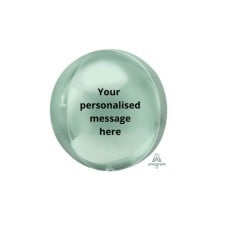Personalised Mint Orbz Balloon