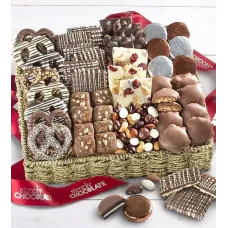 Simply Chocolate Deluxe Nuts & Confections Basket