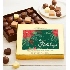Simply Chocolate Happy Holidays 18pc Choc Box