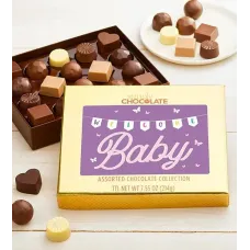 Welcome Baby Girl 18pc Chocolate Box