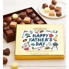 Happy Fathers Day Icons 18pc Chocolate Box