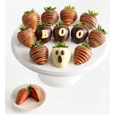 Artisan Belgian Chocolate Covered BOO Berries (Half Dozen)