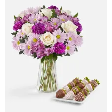 Lavender Garden & Mother's Day Drizzled Strawberries