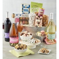 Lucca & Sons Cellars Wine and Sweets Basket