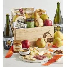 Grand Harry & David Gift Basket with Royal Riviera Hard Pear Cider