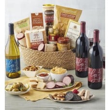 Lucca & Sons Deluxe Wine Lover's Gift Basket