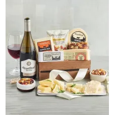 Gourmet Cheese Gift with Wine