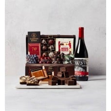 Chest of Chocolates with Wine