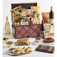 Gourmet Celebration Chest with Wine