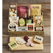 Ultimate Meat and Cheese Gift Box with Bamboo Board