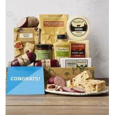 "Congratulations" Meat and Cheese Gift Box