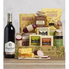 Ultimate Meat and Cheese Gift with Wine