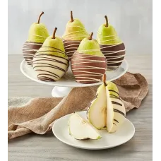 Belgian Chocolate-Dipped Pears
