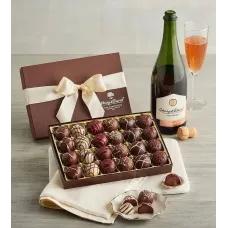 Chocolate Truffles and Sparkling Rose