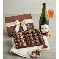 Chocolate Truffles and Sparkling Rose