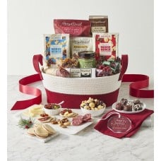 Season's Best Snack Gift Basket with Personalized Octagon Ornament