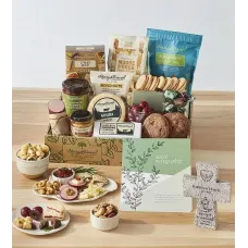 Sympathy Snack Gift Box with Personalized Tabletop Cross